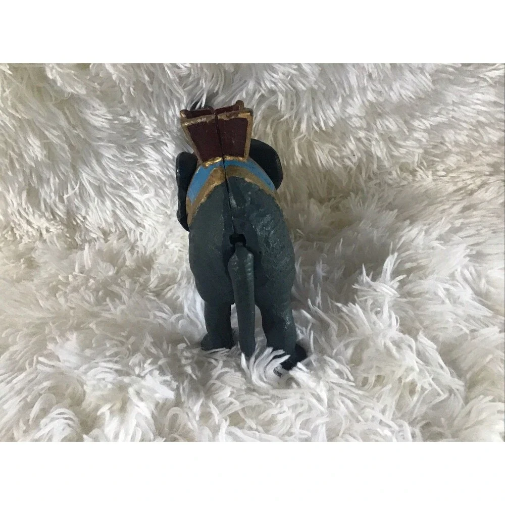 Vintage Cast Iron Circus Elephant Mechanical Coin Bank Working Toy Collectible